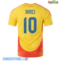 Camisa de time de futebol Colômbia James Rodriguez #10 Replicas 1º Equipamento Copa America 2024 Manga Curta